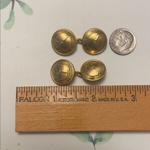 Gucci Gold-Tone Cufflink buttons
